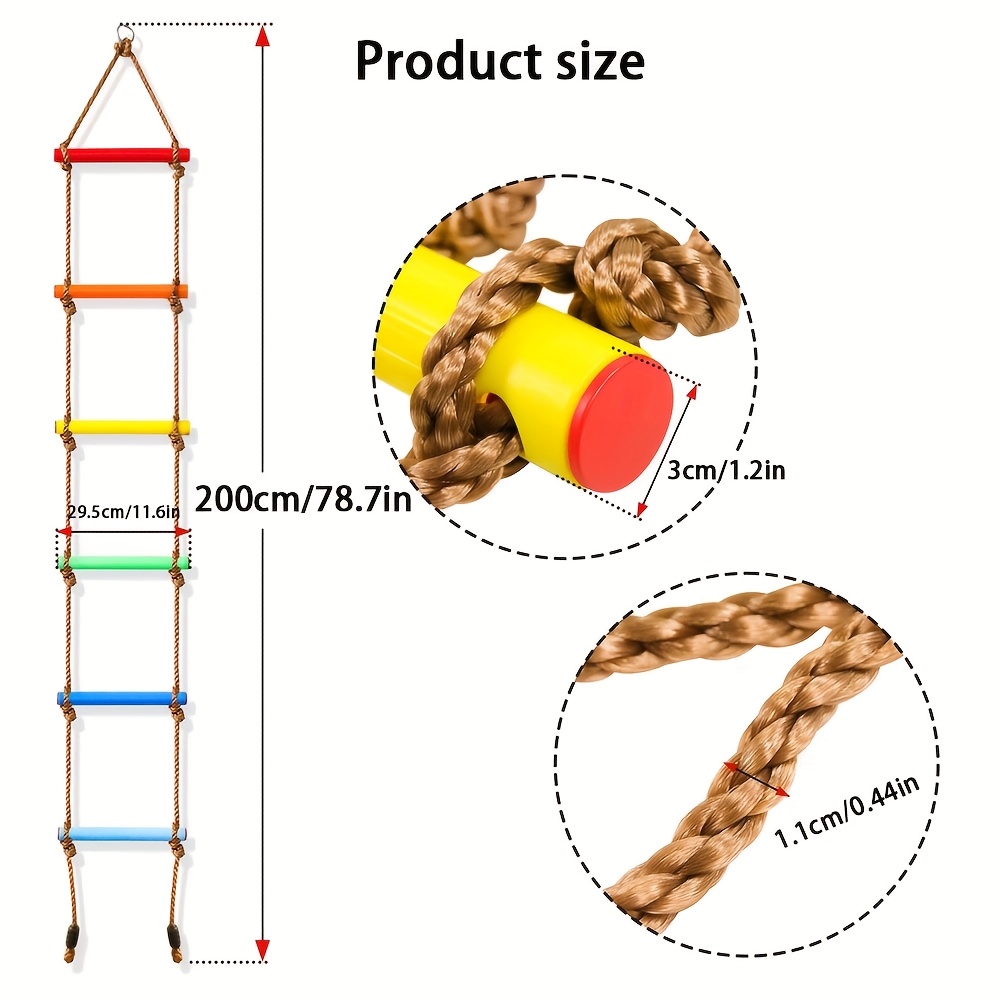 1pc Colorful Kid Climbing Ladd - Outdoor Sport Climbing Gear 评论和价格
